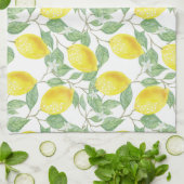 Lemon Print Kitchen Towel in Geel en Groen Theedoek (Gevouwen)