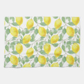 Lemon Print Kitchen Towel in Geel en Groen Theedoek (Horizontaal)