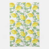 Lemon Print Kitchen Towel in Geel en Groen Theedoek (Verticaal)
