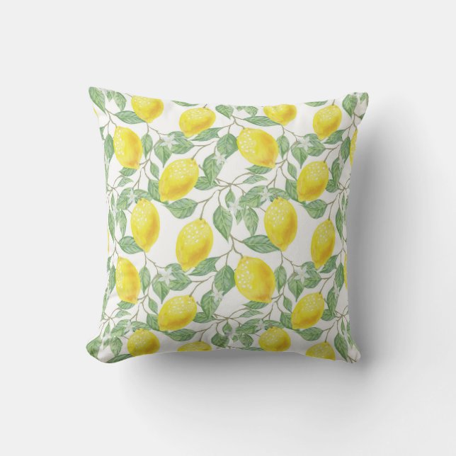 Lemon Print Kussen (Voorkant)