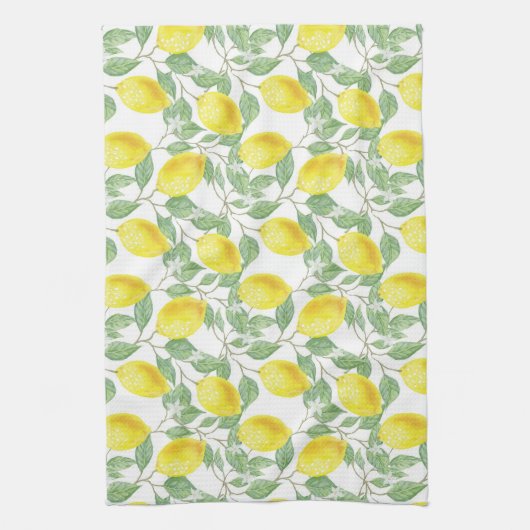 Lemon Print Theedoek (Verticaal)