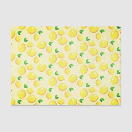 Lemon Print Tissue Paper Tissuepapier (Voorkant)
