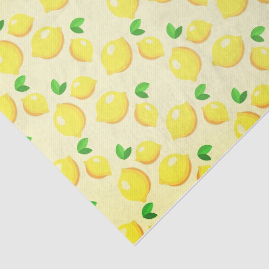 Lemon Print Tissue Paper Tissuepapier (Detail)
