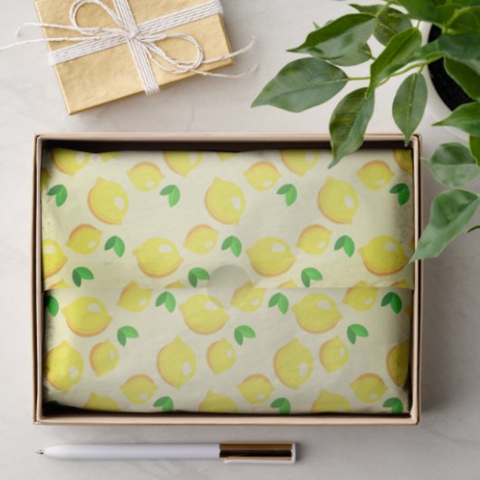 Lemon Print Tissue Paper Tissuepapier (Geschenk)