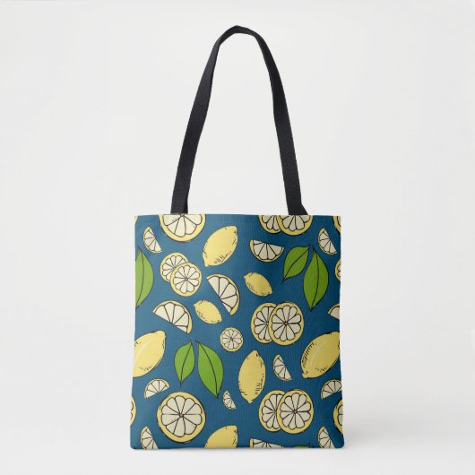 Lemon Print Tote Bag (Voorkant)
