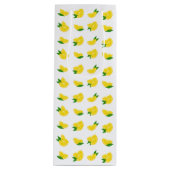 Lemon Print Wine Gift Bag Wijn Cadeautas (Voorkant)