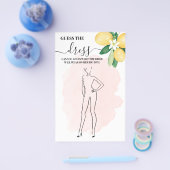 Lemon raad de dress roze Vrijgezellenfeest game Ka Flyer (Enkel)