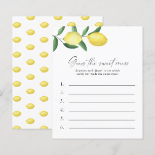 Lemon - Raad de Sweet Mess Baby shower Game