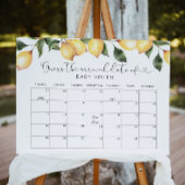 Lemon Raad de vervaldatum kalender Poster