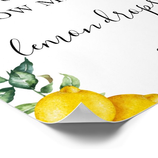 Lemon Raad hoeveel spelcode Poster (Hoek)