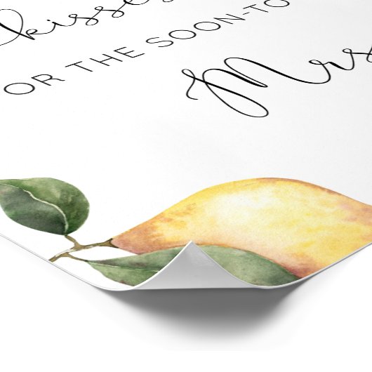 Lemon raadt hoeveel kisses vrijgezellenfeest game poster (Hoek)