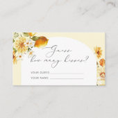 Lemon raden hoeveel kisses een gamebehuizing informatiekaartje (Voorkant)