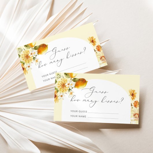 Lemon raden hoeveel kisses een gamebehuizing informatiekaartje