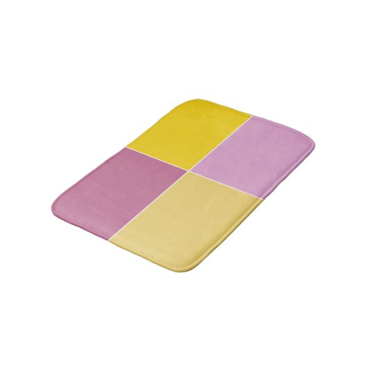Lemon Raspberry Squares Badmat (Gekanteld)