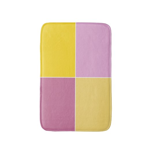 Lemon Raspberry Squares Badmat (Voorkant Verticaal)