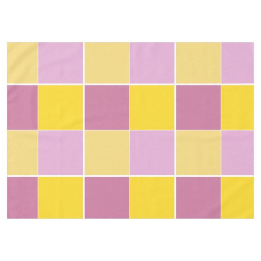 Lemon Raspberry Squares Tafelkleed (Voorkant (Horizontaal))
