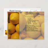 Lemon Recipe Briefkaart (Voorkant / Achterkant)