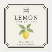 Lemon Reed Diffuser Label (Voorkant)