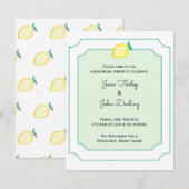 Lemon Rehearsal Dinner Invitation Kaart (Voorkant / Achterkant)