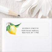 Lemon retouradreslabel etiket (Insitu)