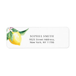 Lemon retouradreslabel etiket