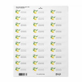 Lemon retouradreslabel etiket (Full Sheet)