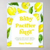 Lemon Retro Baby Fopspeen Hunt Douche Spelletjes Poster (Voorkant)