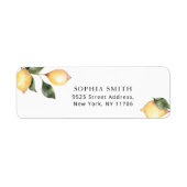 Lemon Return Address Label (Voorkant)