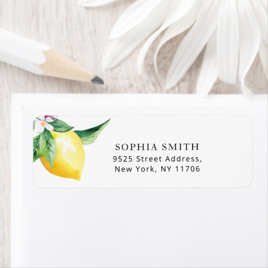 Lemon Return Address Label (Insitu)