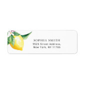 Lemon Return Address Label (Voorkant)