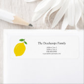 Lemon Return-adreslabel Etiket (Insitu)