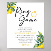 Lemon Ring Game Vrijgezellenfeest Sign Poster (Voorkant)