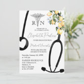 Lemon RN Verpleegschool Afstudeerfeest Kaart (Staand voorkant)