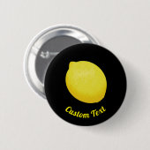 Lemon Ronde Button 5,7 Cm (Voorkant /achterkant)