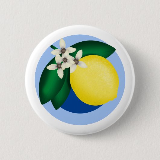 Lemon Ronde Button 5,7 Cm (Voorkant)