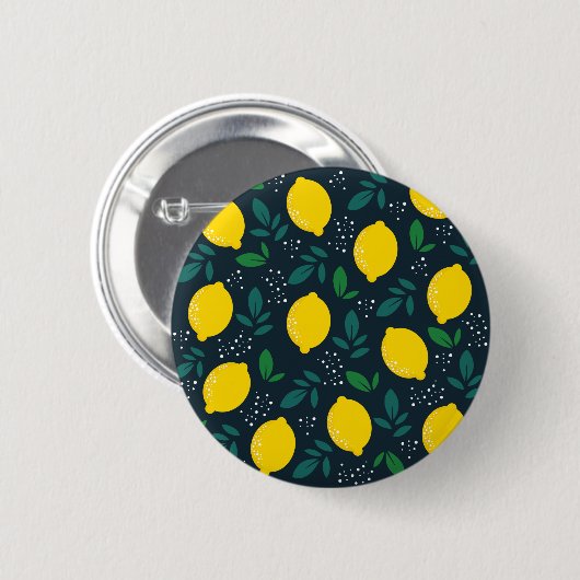Lemon Ronde Button 5,7 Cm (Voorkant /achterkant)