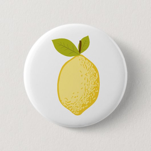 Lemon Ronde Button 5,7 Cm (Voorkant)