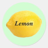 Lemon Ronde Sticker (Voorkant)