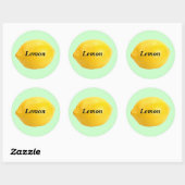 Lemon Ronde Sticker (Vel)