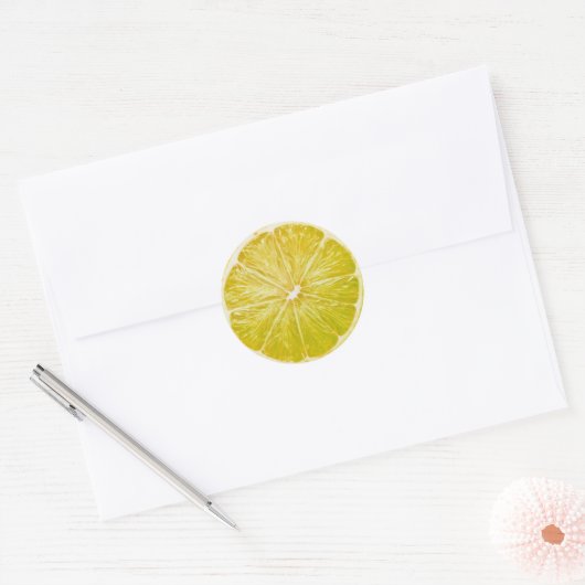 Lemon Ronde Sticker (Envelop)