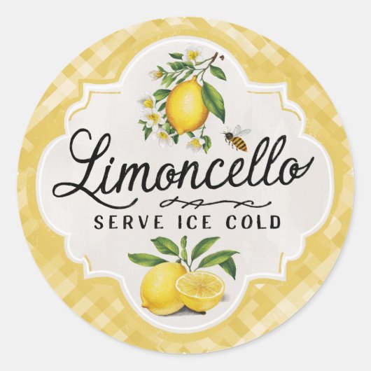 Lemon Ronde Sticker (Voorkant)