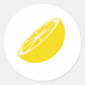 Lemon Ronde Sticker (Voorkant)