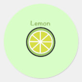 Lemon Ronde Sticker (Voorkant)