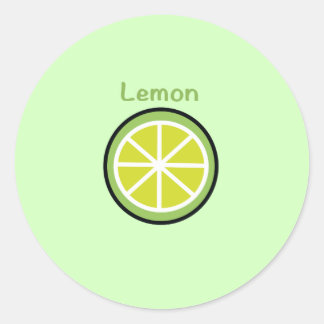 Lemon Ronde Sticker