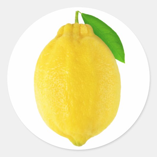 Lemon Ronde Sticker (Voorkant)