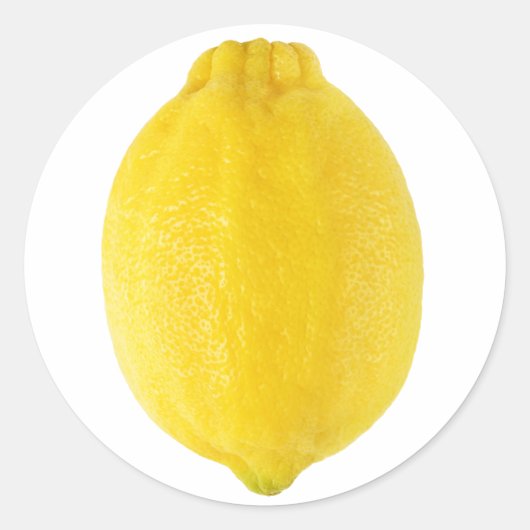 Lemon Ronde Sticker (Voorkant)