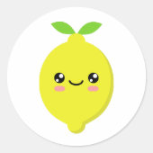 Lemon Ronde Sticker (Voorkant)