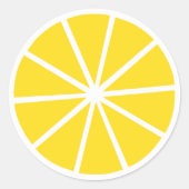 Lemon Ronde Sticker (Voorkant)