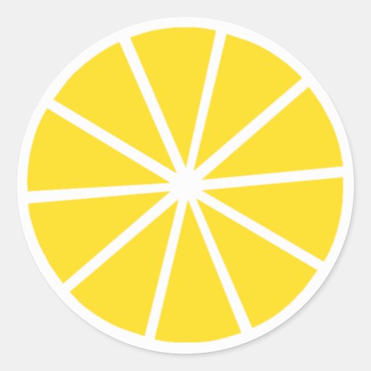 Lemon Ronde Sticker (Voorkant)