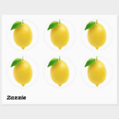 Lemon Ronde Sticker (Vel)